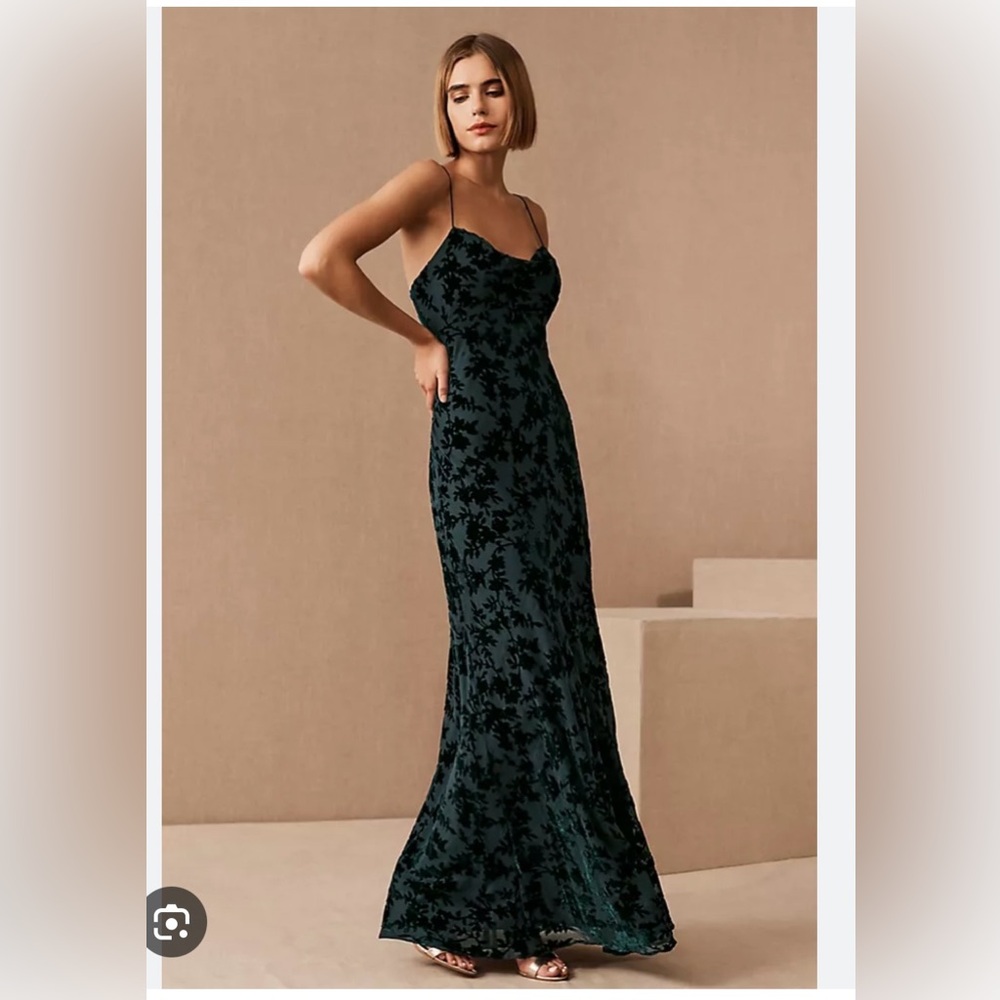 Jenny Yoo Rory dress bridesmaid gown green small